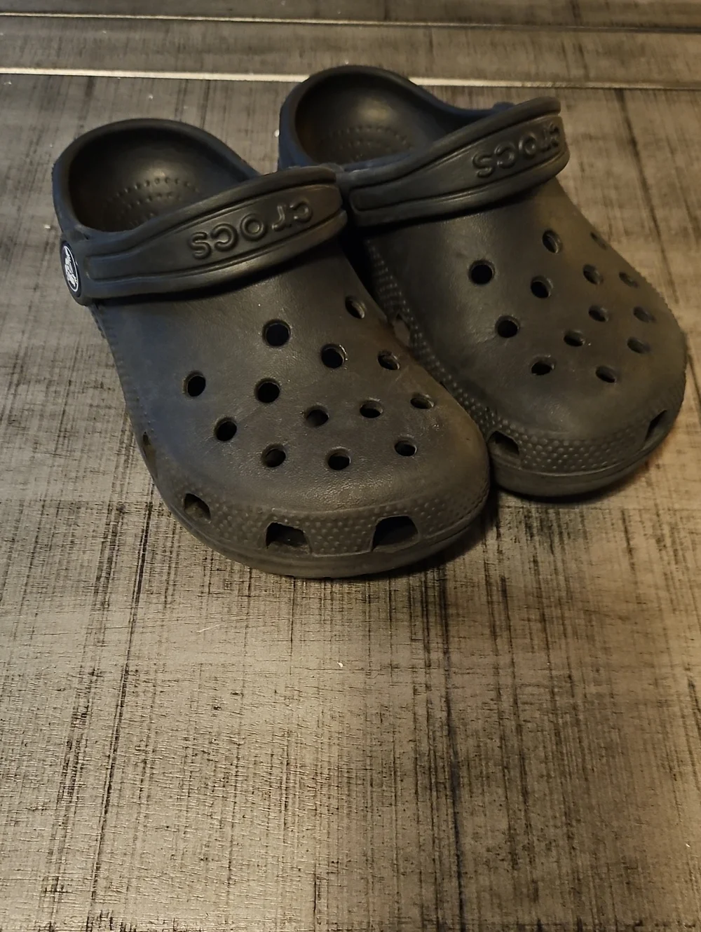 CROCS Kids Classic Clogs in Black